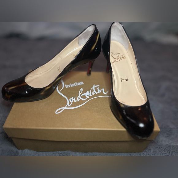 Christian Louboutin Simple Patent Leather Glittart Calf Pumps - Picture 6 of 11